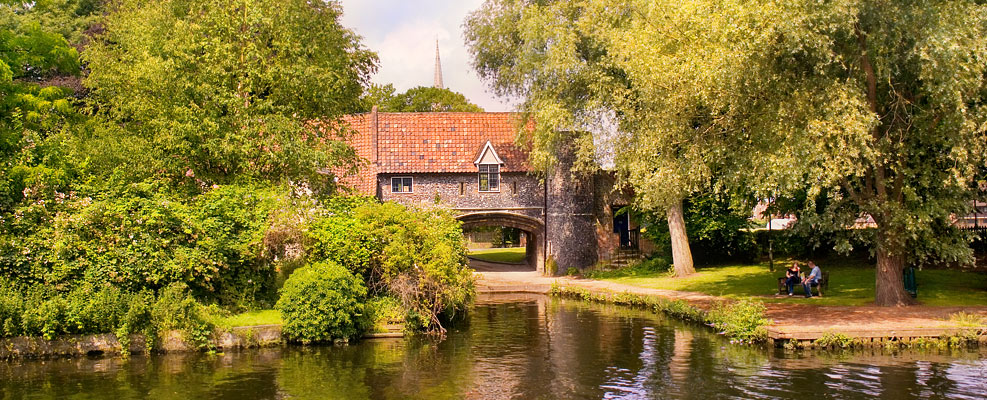 Pulls Ferry near Norwich Cathedral