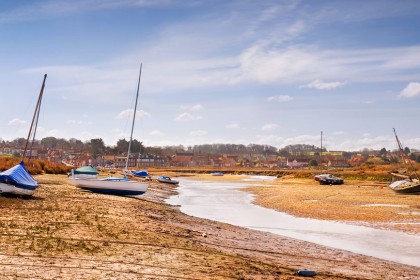 Blakeney harbour at low tide