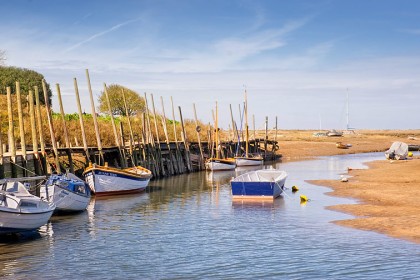 Moored boats at Blakeney