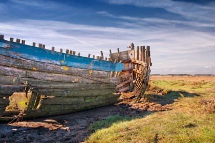 An old boat at Blakeney