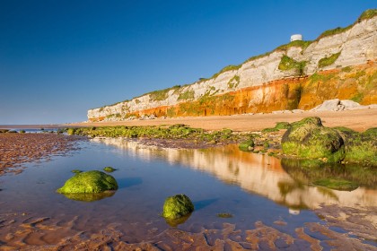 Hunstanton beach and cliffs