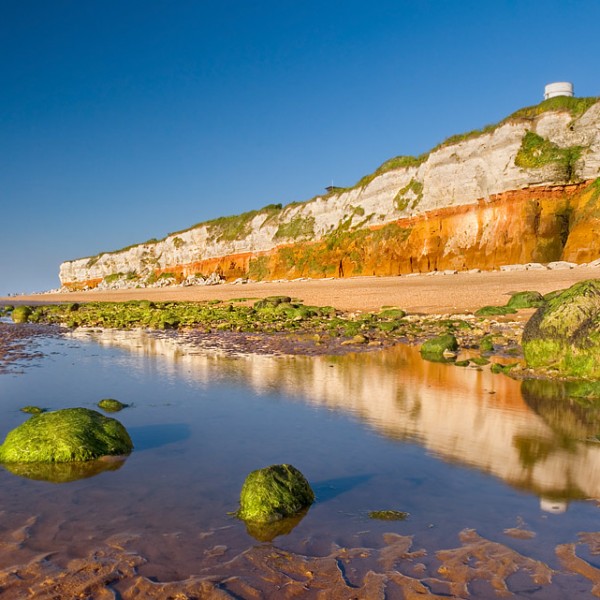 Hunstanton beach and cliffs