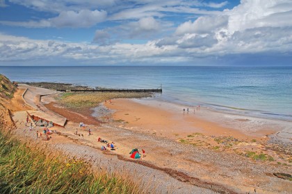 West Runton beach is ideal for families