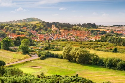 West Runton village from Incleborough Hill