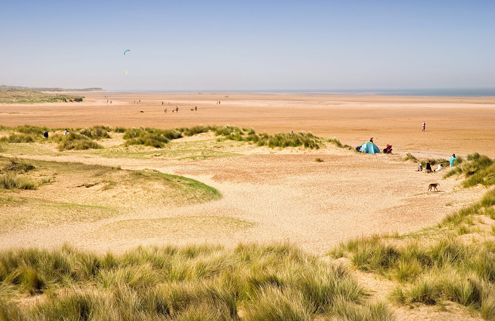 Miles of sandy beaches at Holkham on the Norfolk coast