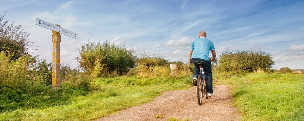 Bike rider in Norfolk