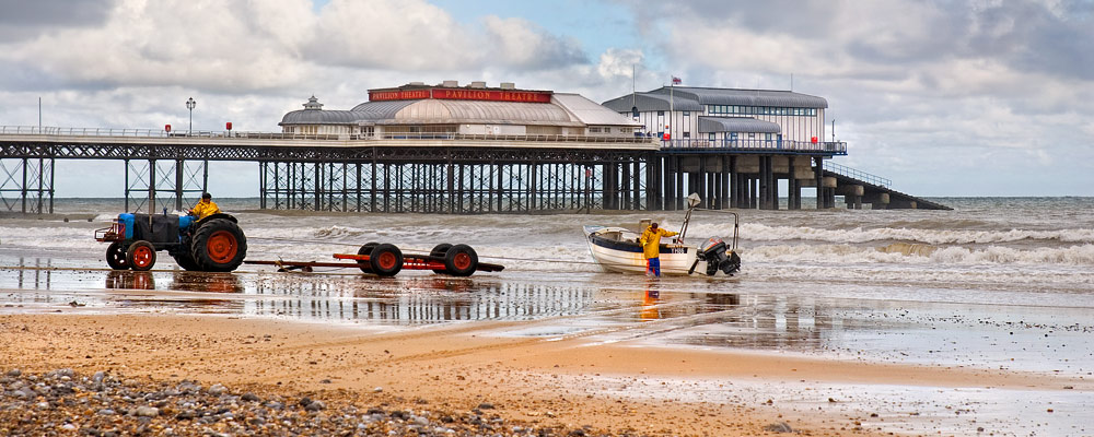 Cromer pier fishermen