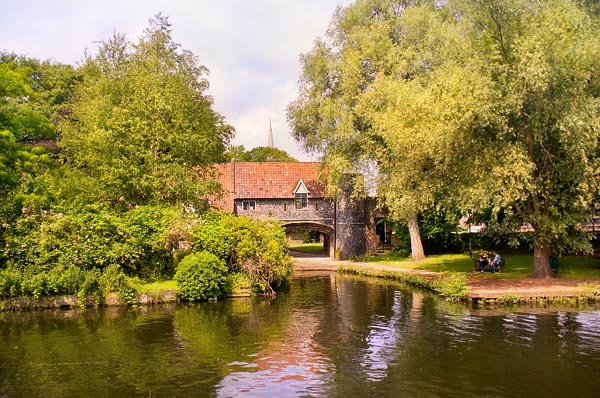 Pulls Ferry in Norwich on the River Wensum